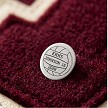 Personalized volleyball varsity pin with school initials player last name jersey number and year for letterman jacket or Senior Night gift 