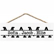 Personalized Mama Split Monogram Sign with kids names 