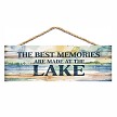 The Best Memories are Made at the Lake Watercolor Lake House Sign 