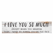 I Love You So Much Except When You Breathe Funny Relationship Sign Multiple Sizes 