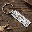 Always on my mind forever in my heart sentimental keychain with optional personalized message on back 