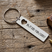 But Did You Die funny bad driver keychain with heart cutout and optional personalized back 