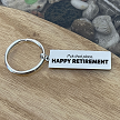 Fuck That Place Happy Retirement funny retirement keychain with optional personalized back for coworker retirement gift 