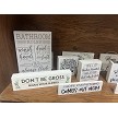 funny bathroom signs decor 