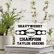 Heavyweight Bullshit Champion Funny Sarcastic Award Sign 