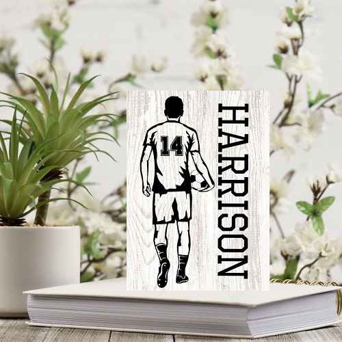  Personalized Soccer Player Name and Number Sign - Multiple Sizes - Team Senior Gifts 
