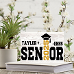  Personalized Senior Graduation Sign with Name, Year, School, and Accent Color - Multiple Sizes 