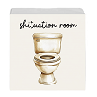 Shituation Room Funny Bathroom Canvas Sign 