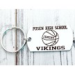 Personalized Basketball Keychain Custom School Team Senior 