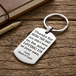 Personalized Thank You Stepdad Keychain Gift 