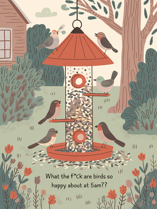 What the F*ck Are Birds So Happy About at 5am? Sign 