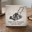 Adult Peer Pressure funny lawn mowing homeowner sign 