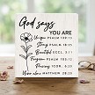 God Says You Bible Verse Sign 