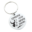 Someone I Love is Hunting in Heaven Memorial Custom Key Chain Gift Back can be Personalized 