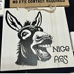 "Nice Ass" Donkey Sign - Funny & Cheeky Animal Humor Decor 