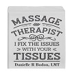 Personalized Massage Therapist I Fix Your Tissues Canvas Sign - Multiple Sizes 
