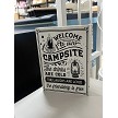 Welcome to Our Campsite Sign No Personalization 